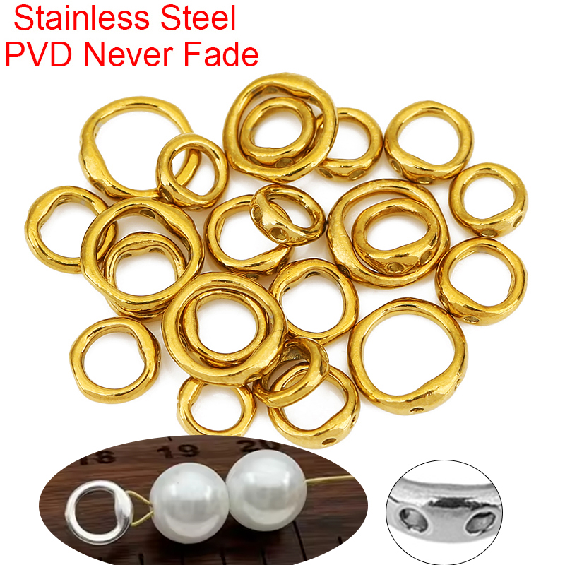 Jewelry Making Equipment - ตะขอเกี่ยวสร้อยคอสแตนเลส 20 ชิ้น อุปกรณ์ร้อยลูกปัด ไม่ซีดจาง ตัวเชื่อมปลายสำหรับทำสร้อยคอ