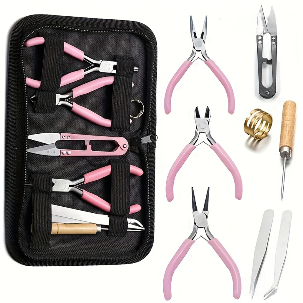 Jewelry Plier Set - ชุดเครื่องมือช่างสำหรับผู้ใหญ่ 1 ชุด ประกอบด้วย คีมปากกลม คีมปากแหลม