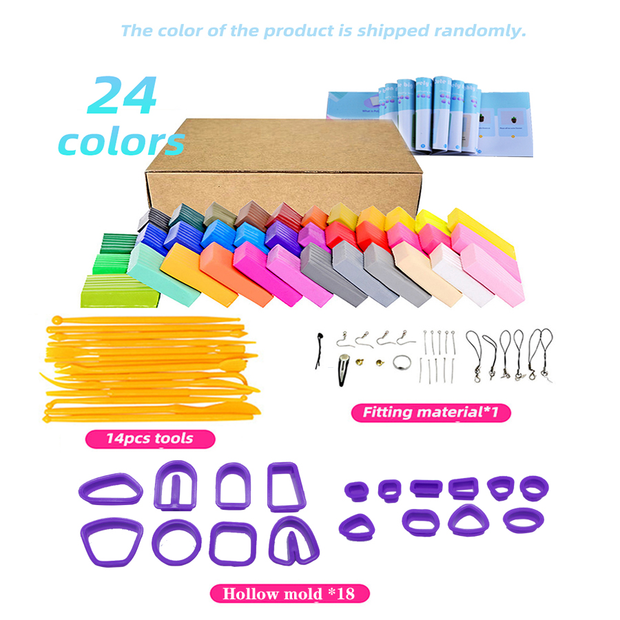 Jewelry Making Tool Kit - Polymer Clay ต่างหูทําชุดรวม 18 ชิ้นเครื่องมือ 24