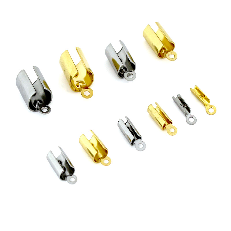 Jewelry Making Hardware - 30-50pcs สแตนเลสสตีล CRIMP End Clasps Fastener
