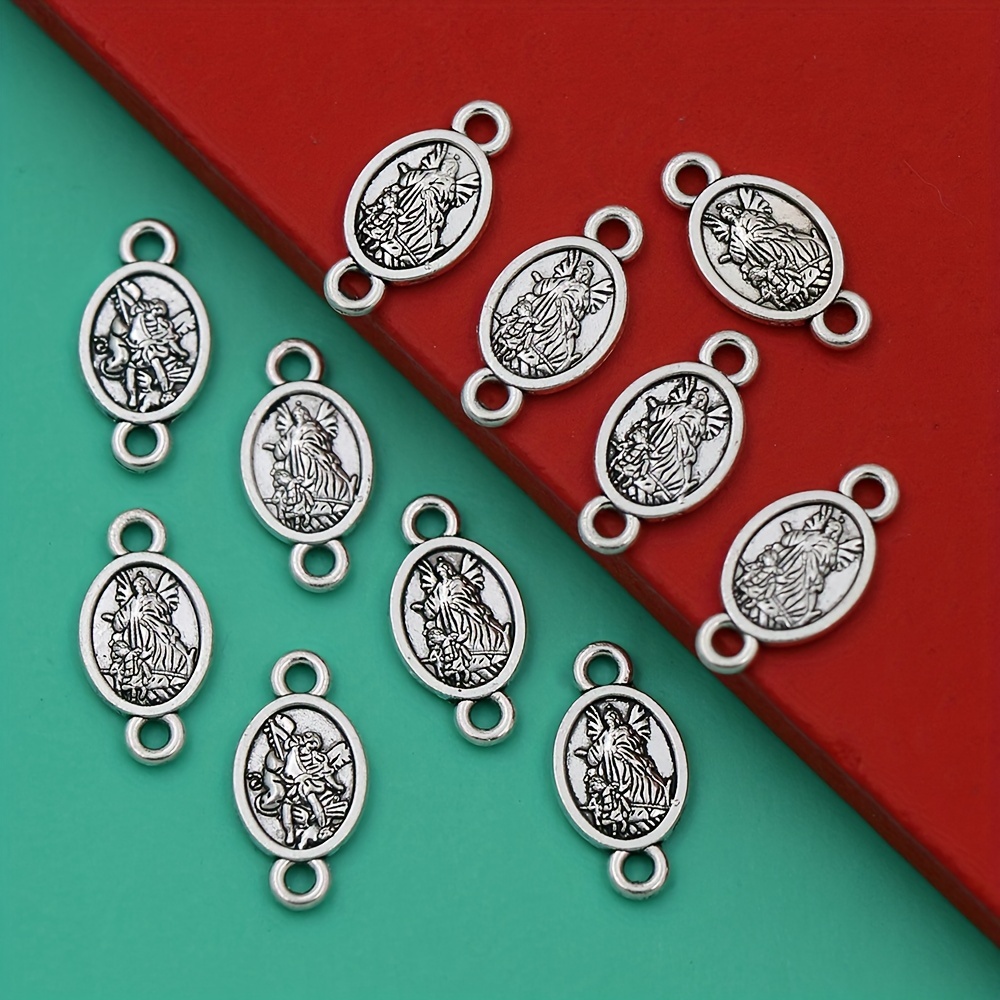 Jewelry Making Michaels - แอลแซดซิลเวอร์ 27 ชิ้น 16.8x8.6 มม.ST MICHAEL