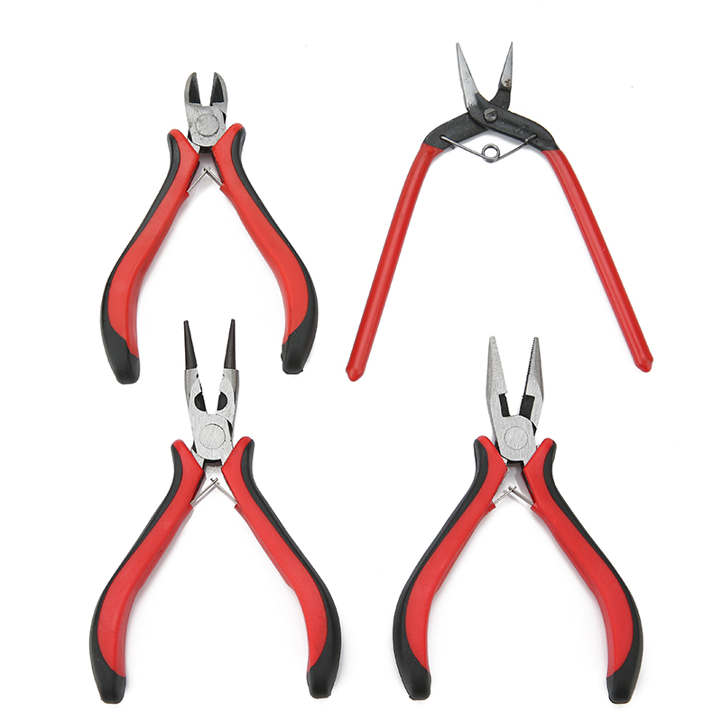 Jewelry Plier Set - ชุดคีมตัดเครื่องประดับขนาดเล็กชุดชุดกดสิวตัดลวดจมูกยาว13ซม. คีมเข็มสำหรับทำเครื่องประดับ