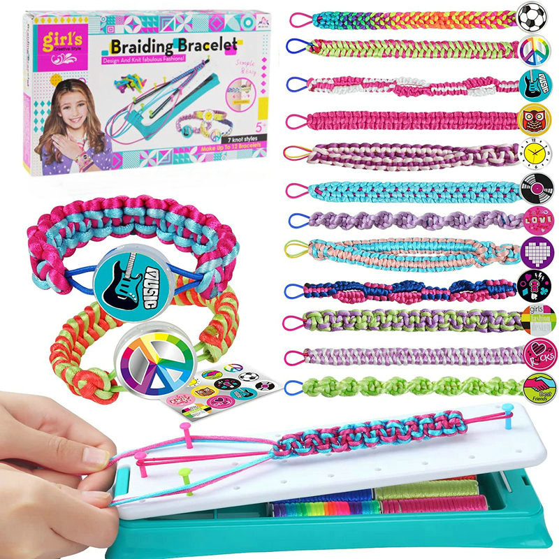 Jewelry Making For Birthday Party - สร้อยข้อมือมิตรภาพทําชุดสําหรับสาว DIY Craft ชุดของเล่นของขวัญวันเกิดคริสต์มาสสําหรับ Party Supply