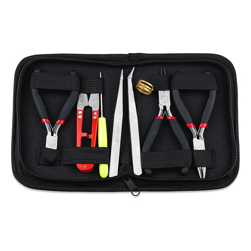 Jewelry Plier Set - ชุดเครื่องมือทำเครื่องประดับสแตนเลส 8 ชิ้น พร้อมคีม คีมปากกลม กรรไกร