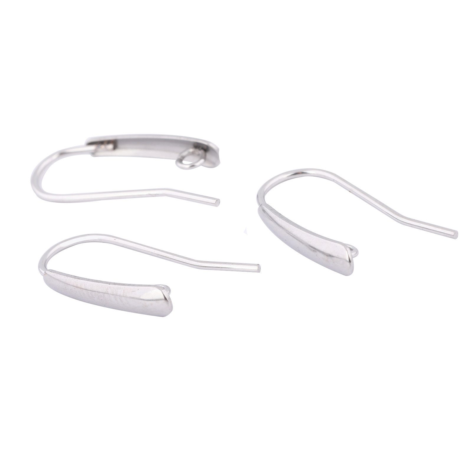 Jewelry Making Hardware - 40pcs สแตนเลสสตีลตะขอต่างหูผลการค้นหา LOOP DIY หูลวด Clasps