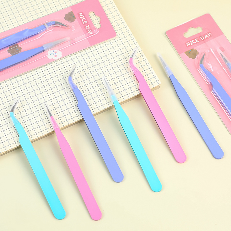 Jewelry Making Tool Kit - ชุดแหนบ 6 ชิ้น - เครื่องมือมือถือแบบมุมฉากและแบบตรงสำหรับงาน DIY