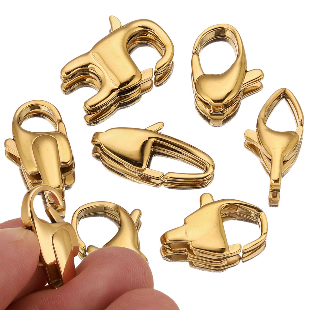 Jewelry Making Articles - 2 ชิ้น ตัวล็อคสแตนเลส 316 คุณภาพสูง รูปหัวใจ
