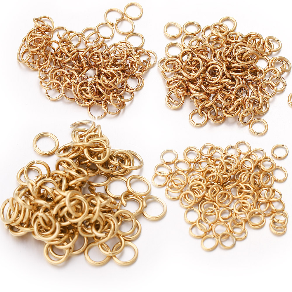 100pcs Lot 4 6 8 10 มม.สแตนเลส - Jump Ring Assorted บทวิจารณ์และราคา