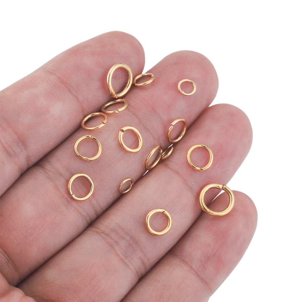 100pcs Lot 4 6 8 10 มม.สแตนเลส - Jump Ring Assorted บทวิจารณ์และราคา