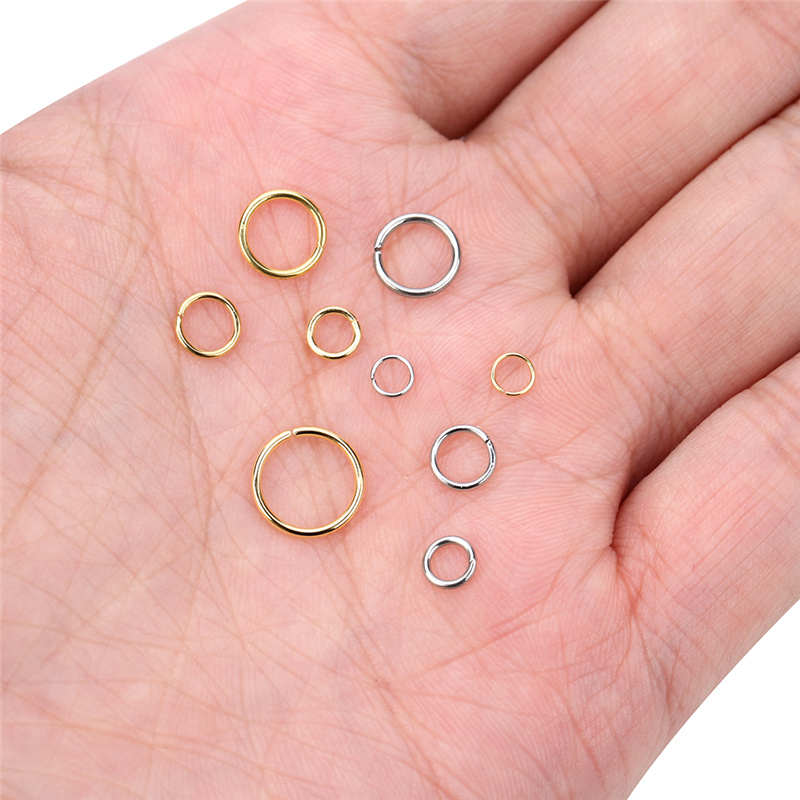 100pcs PVD ไม่เคยจางหายสแตนเลส - Jump Ring Assorted บทวิจารณ์และราคา