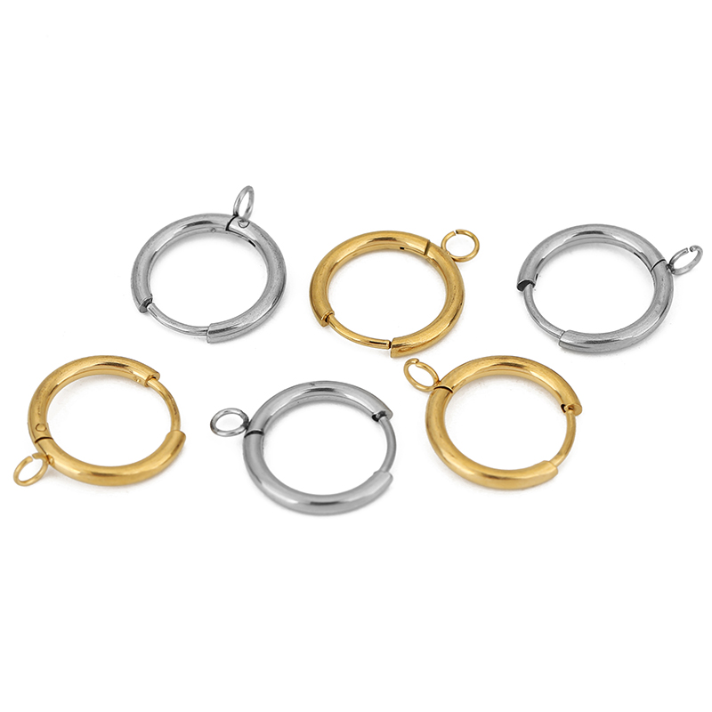 10pcs PVD ไม่เคยจางหายต่างหูตะ - Jewelry Making Articles บทวิจารณ์และราคา