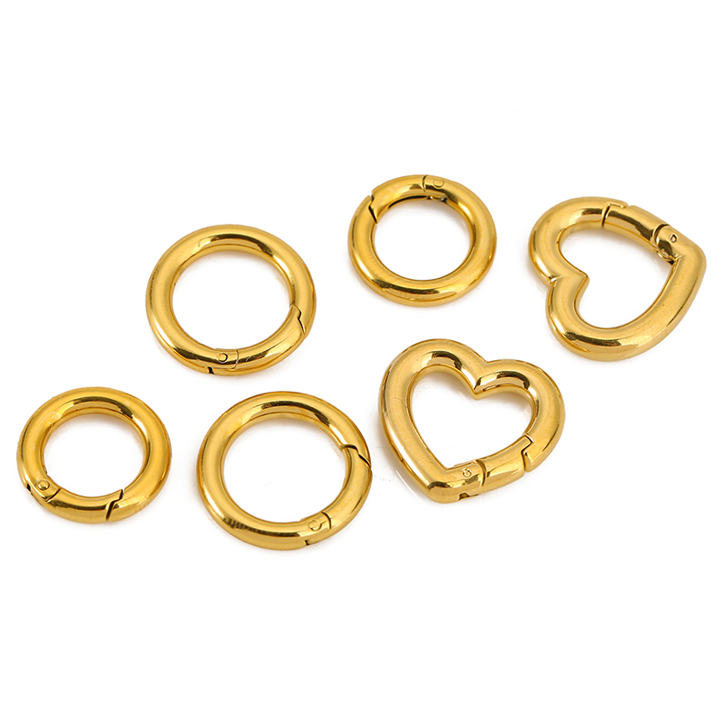 ตัวล็อกสแตนเลส 2 ชิ้น รูปหัวใจ - Jewelry Making Articles บทวิจารณ์และราคา