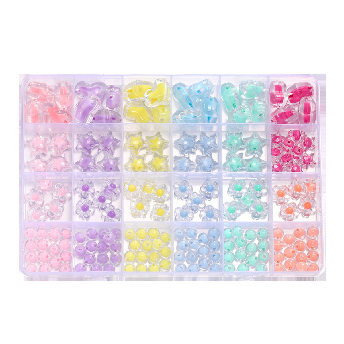 ลูกปัดอะคริลิครูปหัวใจ 174 ชิ้ - Jewelry Making For Birthday Party บทวิจารณ์และราคา