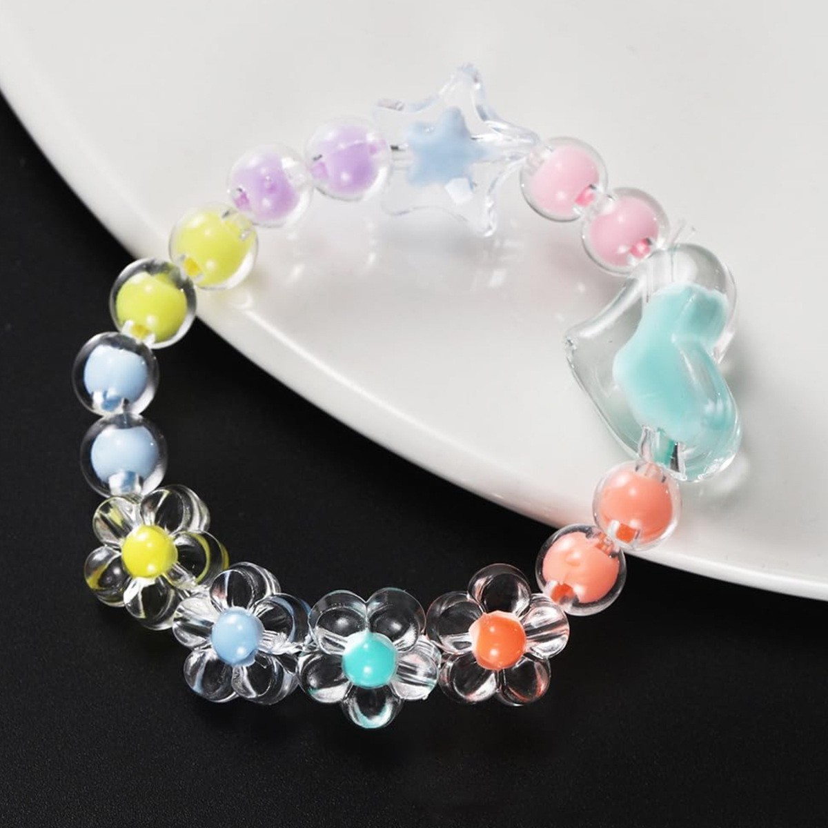 ลูกปัดอะคริลิครูปหัวใจ 174 ชิ้ - Jewelry Making For Birthday Party บทวิจารณ์และราคา