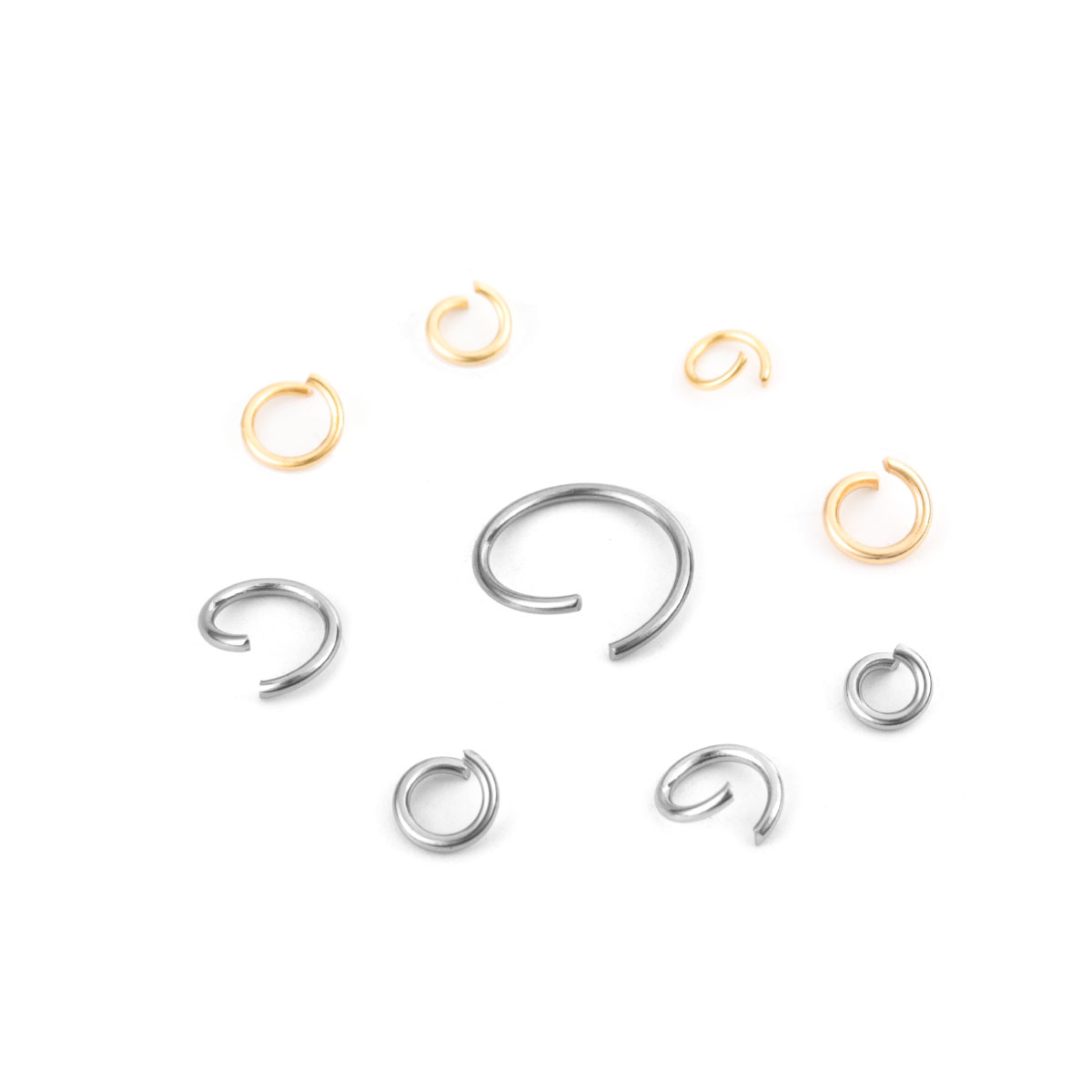 100-200 ชิ้น/ล็อตสแตนเลสแยกแหว - Jump Ring Assorted บทวิจารณ์และราคา