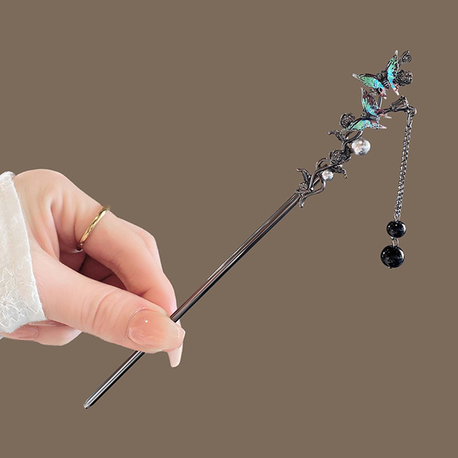กิ๊บติดผมแบบคลาสสิก ลายดอกไม้ส - Jewelry Making Parts บทวิจารณ์และราคา