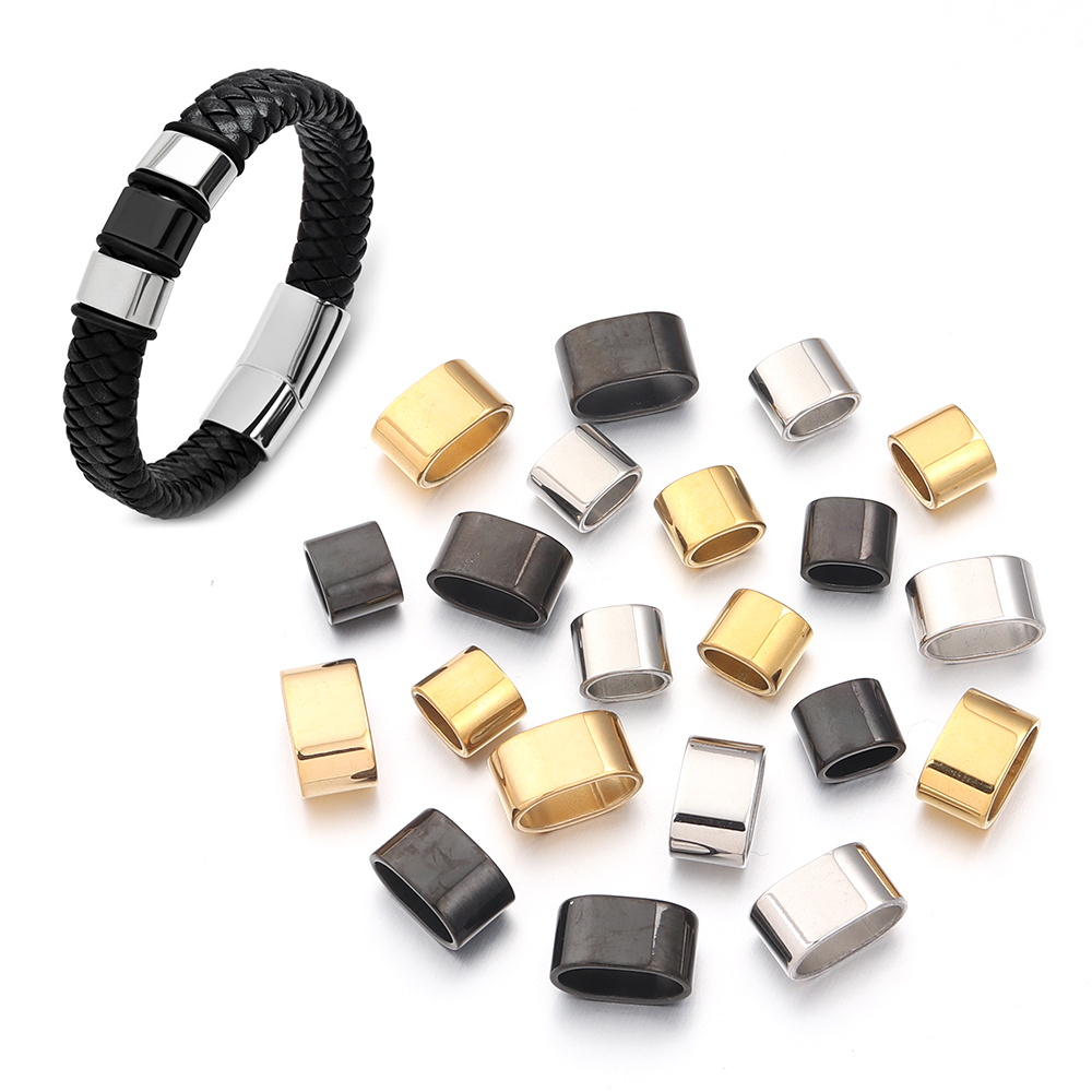 ลูกปัดสไลด์สแตนเลสแบบแบน 6 ชิ้ - Jewelry Making Equipment บทวิจารณ์และราคา
