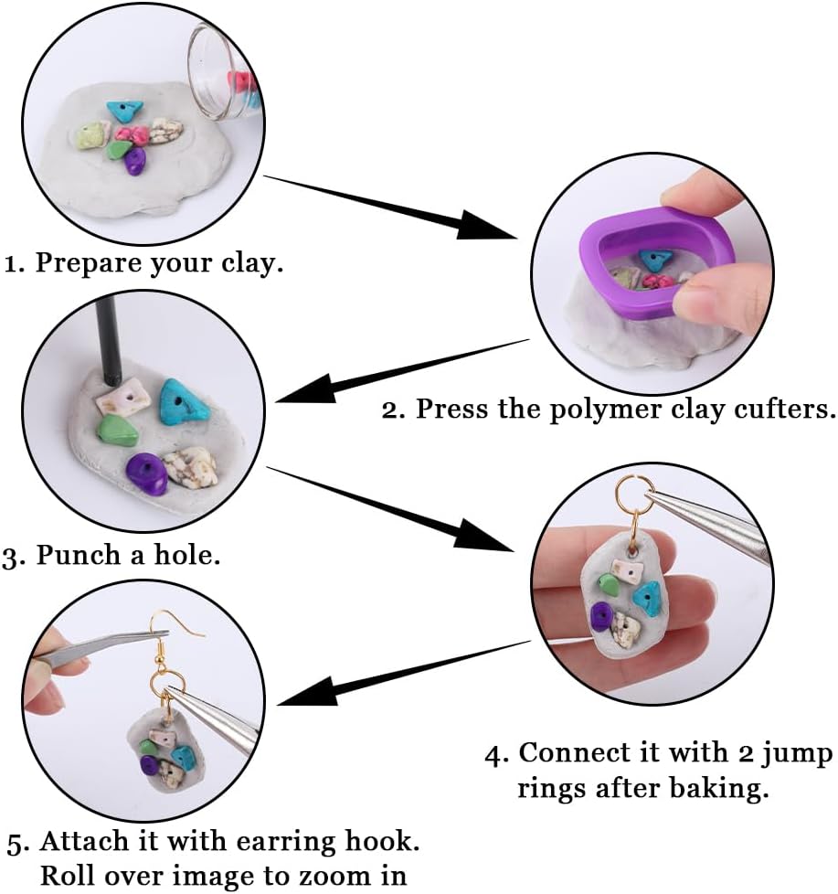 Polymer Clay ต่างหูทําชุดรวม 1 - Jewelry Making Tool Kit บทวิจารณ์และราคา