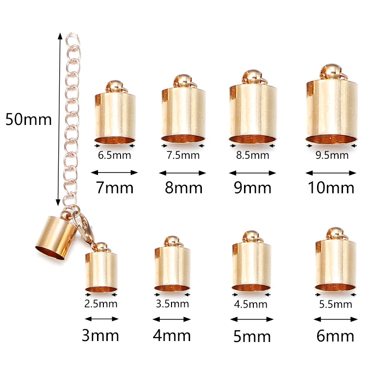 ฝาครอบสายหนัง 10 ชุดพร้อมตัวล็ - Jewelry Making Hardware บทวิจารณ์และราคา