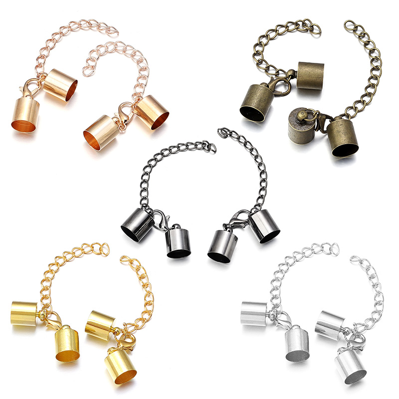 ฝาครอบสายหนัง 10 ชุดพร้อมตัวล็ - Jewelry Making Hardware บทวิจารณ์และราคา