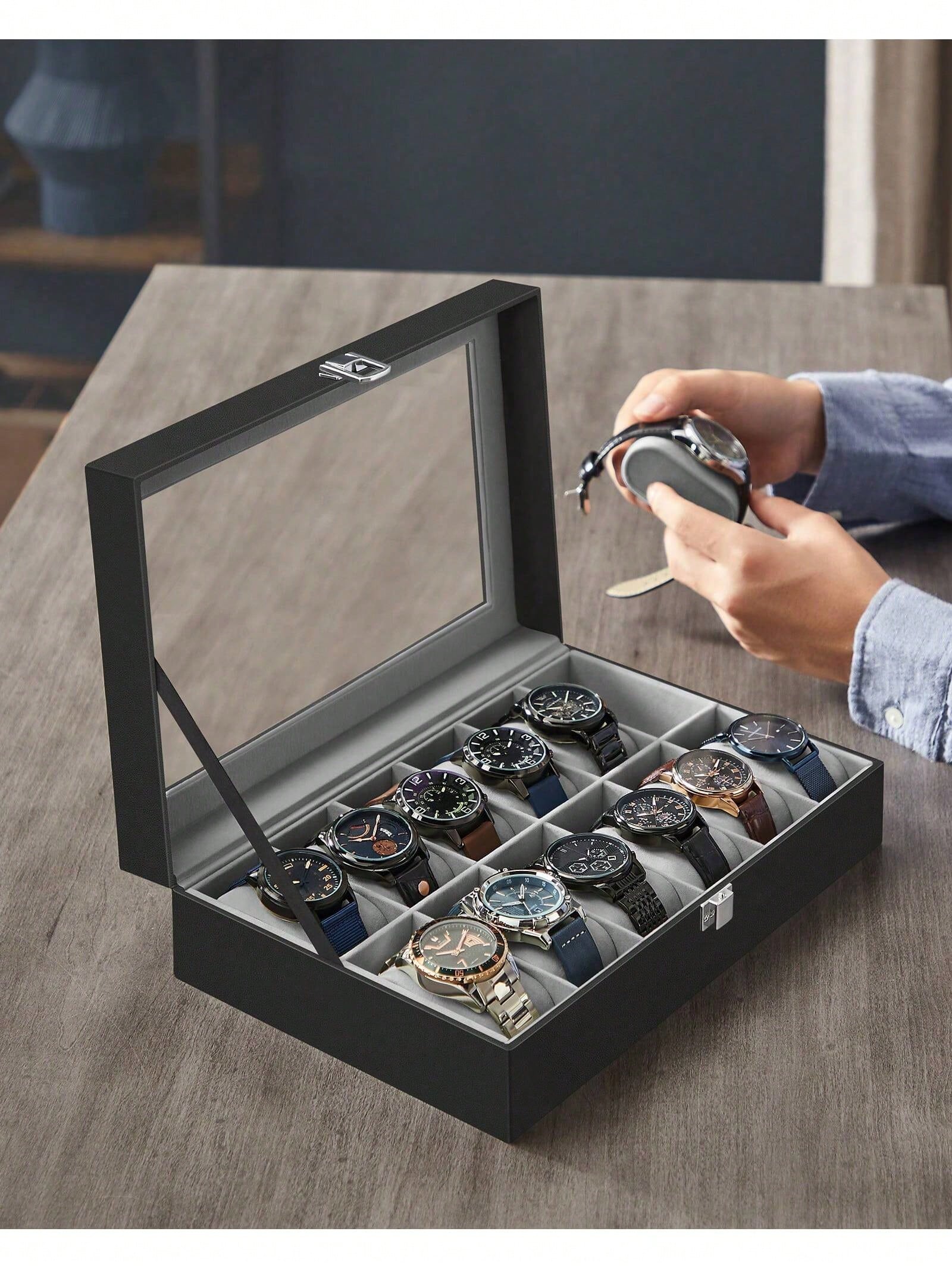 กล่องเก็บนาฬิกาแบบล็อคได้ 12 ช - Jewelry Making Box บทวิจารณ์และราคา