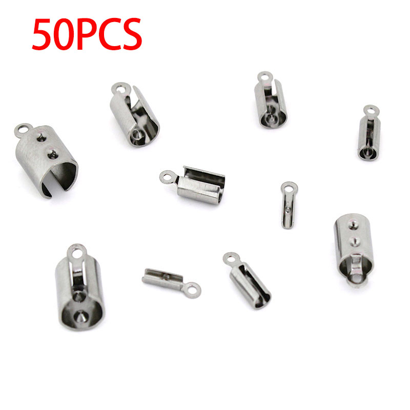 30-50pcs สแตนเลสสตีล CRIMP End - Jewelry Making Hardware บทวิจารณ์และราคา