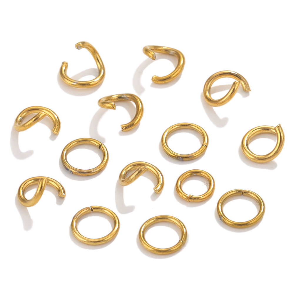 100 ชิ้น Gold Plated สแตนเลสสต - Jump Ring Assorted บทวิจารณ์และราคา