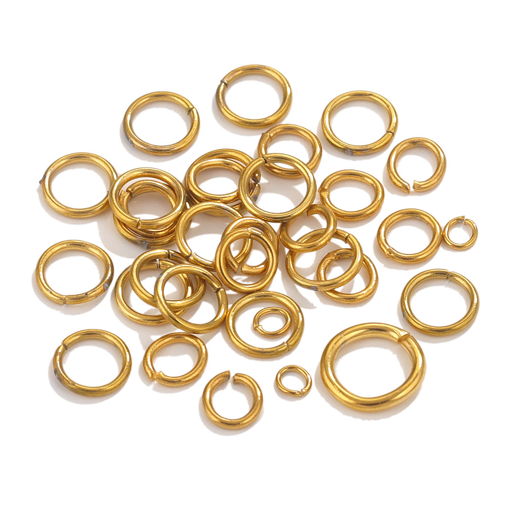 100 ชิ้น Gold Plated สแตนเลสสต - Jump Ring Assorted บทวิจารณ์และราคา