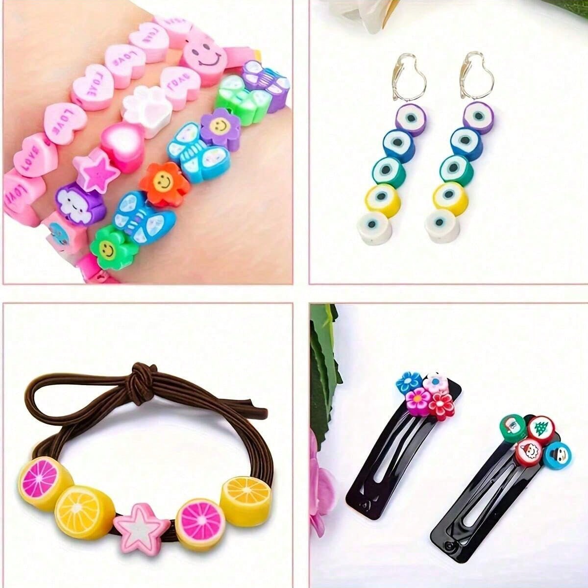 1450/1200/250 ชิ้นชุดลูกปัดดิน - Jewelry Making Box บทวิจารณ์และราคา
