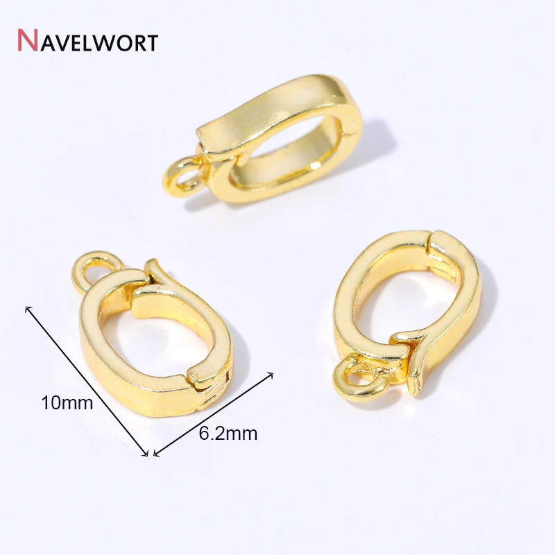 ตัวล็อกจี้แบบมีบานพับ ทำจากทอง - Jewelry Making Hardware บทวิจารณ์และราคา