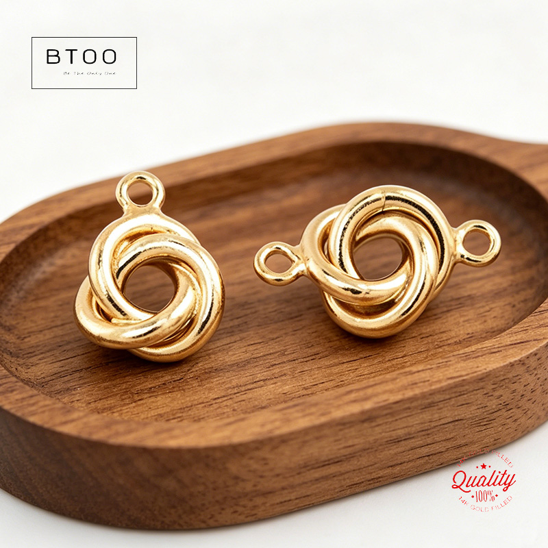 จี้ทองคำ 14K ลายปมแห่งความรัก  - Jewelry Making Knots บทวิจารณ์และราคา