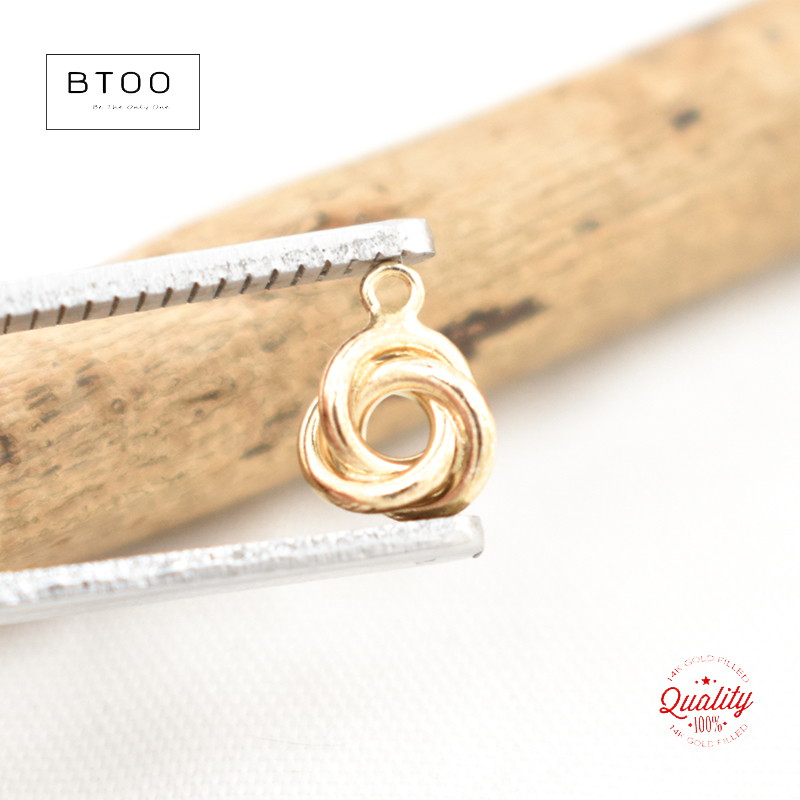 จี้ทองคำ 14K ลายปมแห่งความรัก  - Jewelry Making Knots บทวิจารณ์และราคา