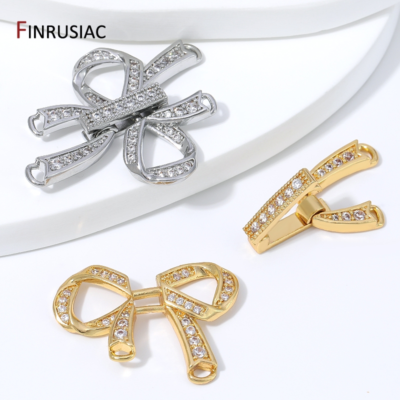 ตัวล็อกแบบริบบิ้นกลวงชุบทอง 18 - Jewelry Making Articles บทวิจารณ์และราคา
