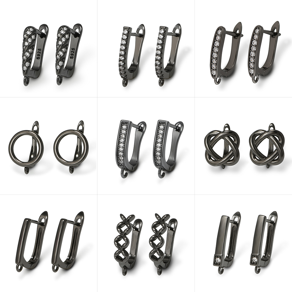 YANASI ต่างหูทองเหลืองสีดำ 1 ค - Jewelry Making Hardware บทวิจารณ์และราคา