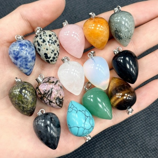10 ชิ้น จี้หินธรรมชาติทรงกลมหย - Jewelry Making Michaels บทวิจารณ์และราคา
