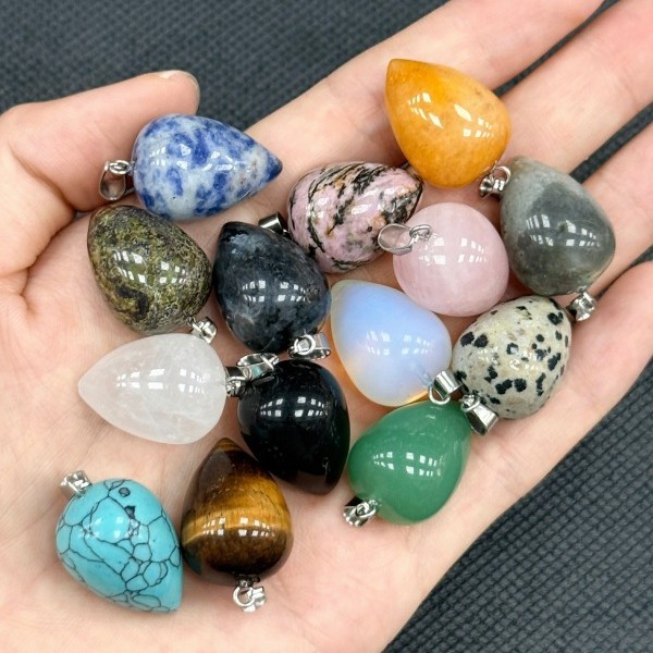 10 ชิ้น จี้หินธรรมชาติทรงกลมหย - Jewelry Making Michaels บทวิจารณ์และราคา
