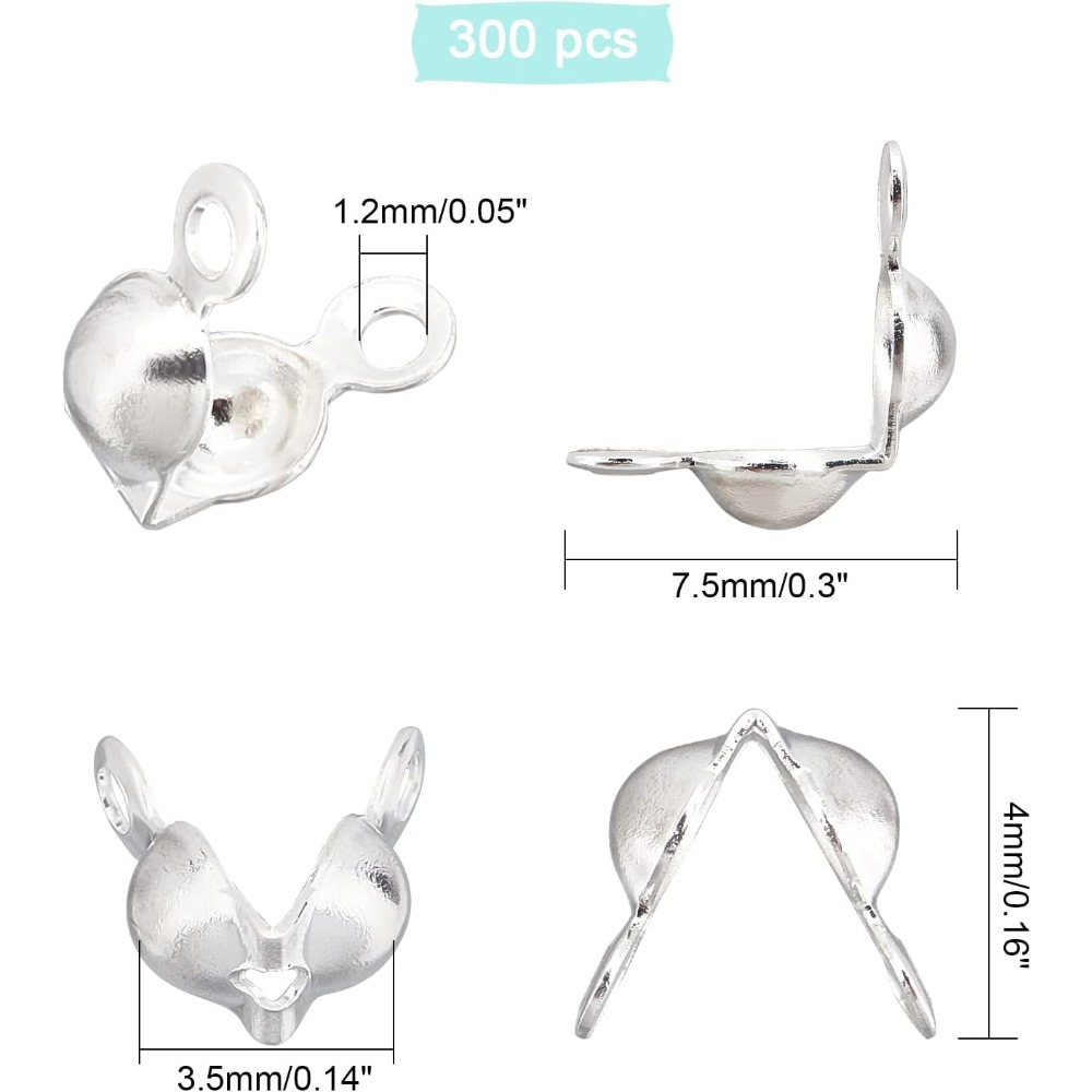300pcs 3.5 มม.304 สแตนเลสสตีล  - Jewelry Making Knots บทวิจารณ์และราคา