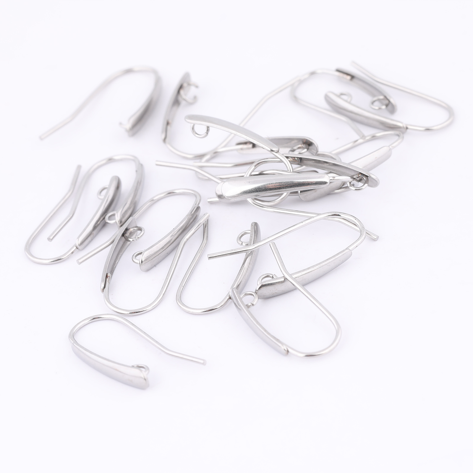 40pcs สแตนเลสสตีลตะขอต่างหูผลก - Jewelry Making Hardware บทวิจารณ์และราคา