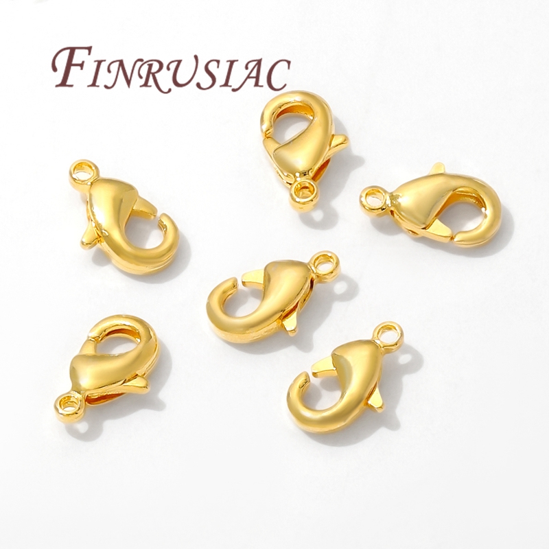 10mm 12mm 18K Gold Plated Clas - Jewelry Making Hardware บทวิจารณ์และราคา