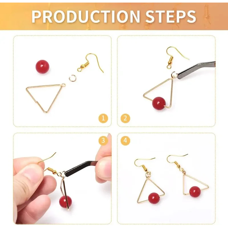 อุปกรณ์ทำต่างหู DIY 100/500 ชิ - Jewelry Making Hardware บทวิจารณ์และราคา