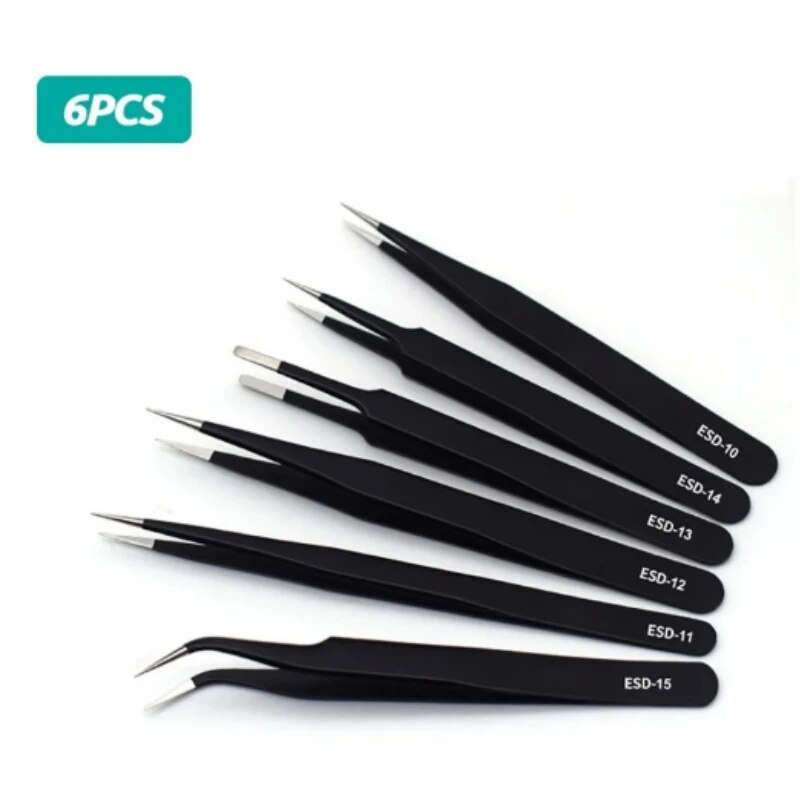 สแตนเลสโค้งตรงสีดําแหนบเล็บ Ar - Jewelry Making Tool Kit บทวิจารณ์และราคา