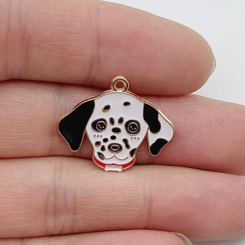 จี้โลหะผสมรูปสุนัขลายจุดการ์ตู - Jewelry Making For Birthday Party บทวิจารณ์และราคา