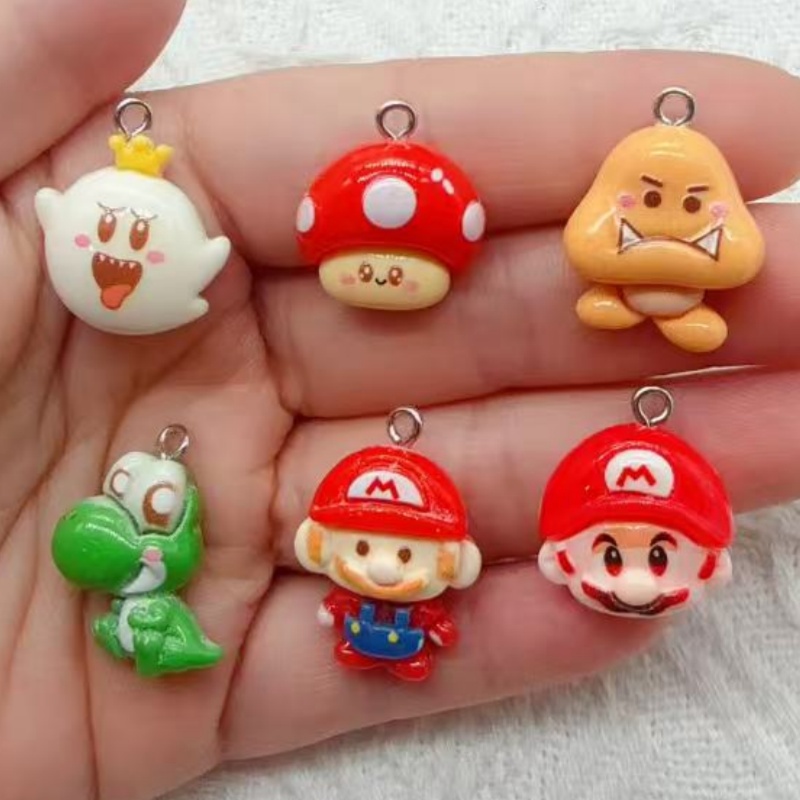 จี้การ์ตูนเรซิน 10 ชิ้น, อุปกร - Jewelry Making For Birthday Party บทวิจารณ์และราคา