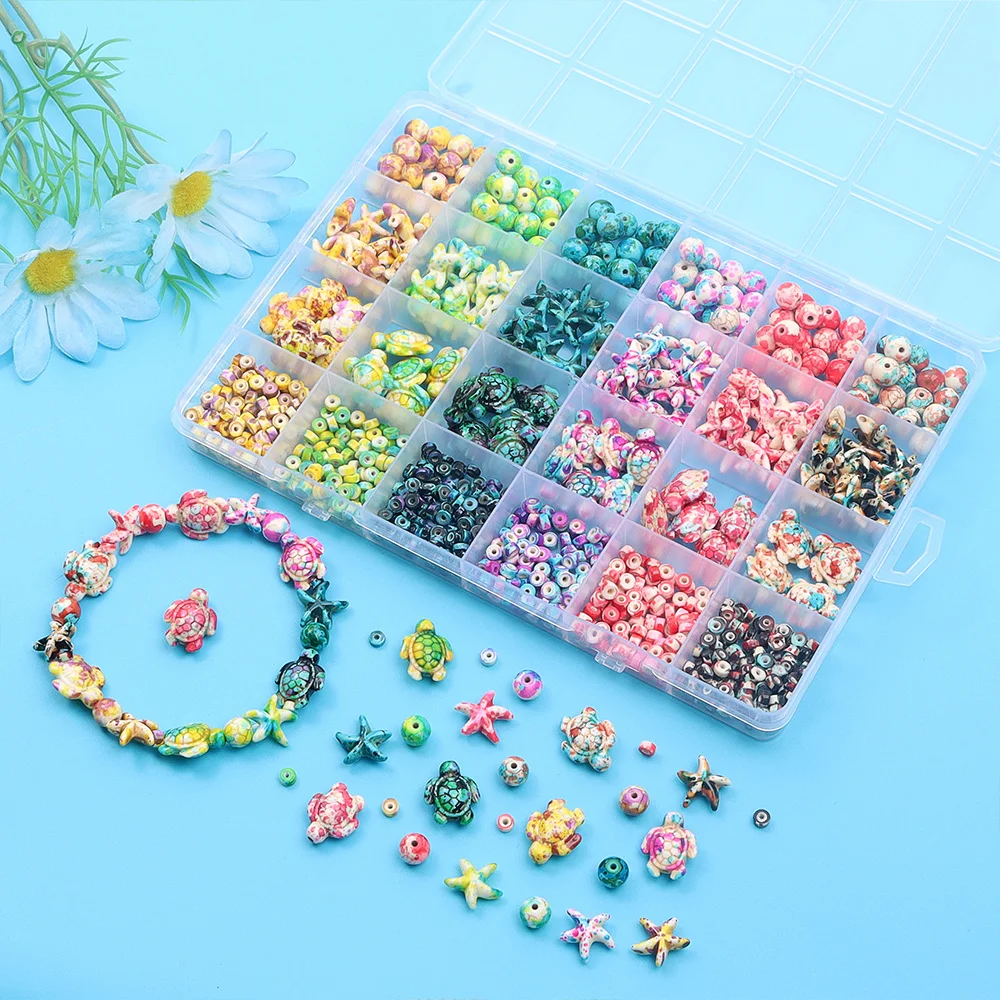 6/46/558pcs Multi-สี Turquoise - Jewelry Making For Birthday Party บทวิจารณ์และราคา