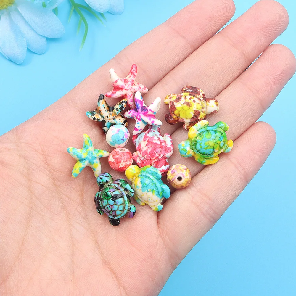 6/46/558pcs Multi-สี Turquoise - Jewelry Making For Birthday Party บทวิจารณ์และราคา