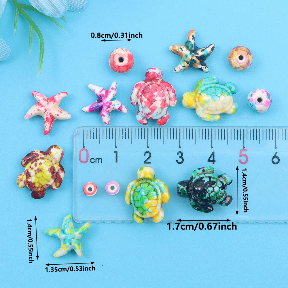 6/46/558pcs Multi-สี Turquoise - Jewelry Making For Birthday Party บทวิจารณ์และราคา