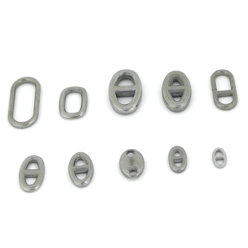 ตัวเชื่อมต่อรูปไข่สองรู สแตนเล - Jewelry Making Hardware บทวิจารณ์และราคา