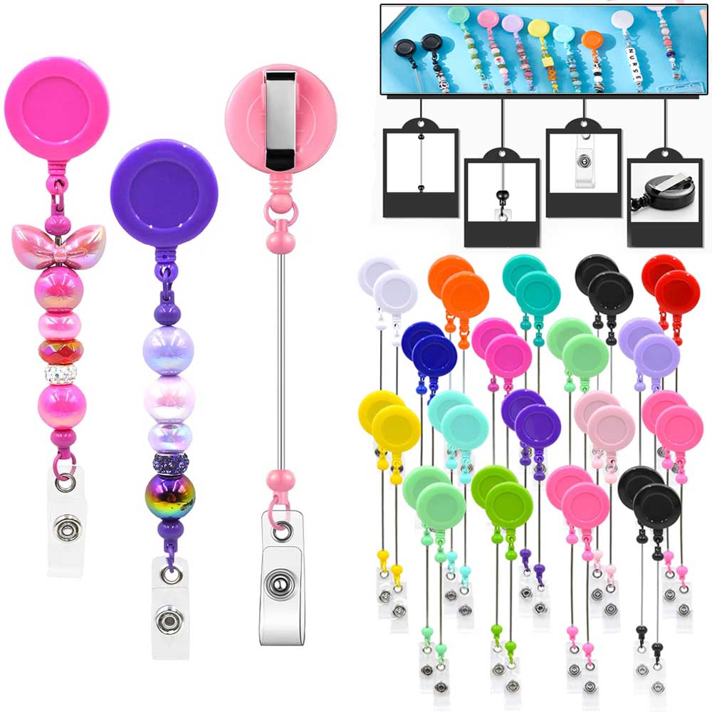 1-3 Pcs Beadable Badge Reels บ - Jewelry Making Parts บทวิจารณ์และราคา