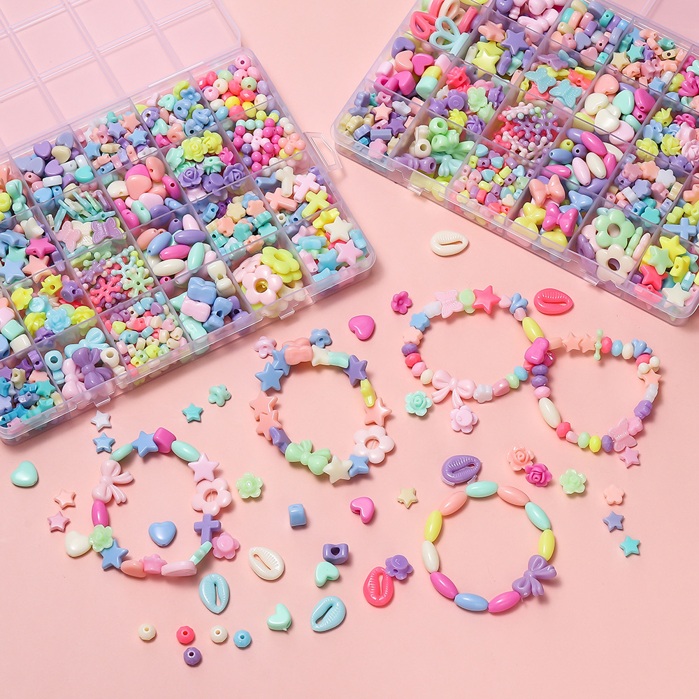 ลูกปัดอะคริลิคหลากสี 1 กล่อง ล - Jewelry Making Box บทวิจารณ์และราคา